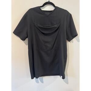 Lalabu Men’s Dad Shirt Black Short Sleeve Size XL – Kangaroo Care Bonding Tee